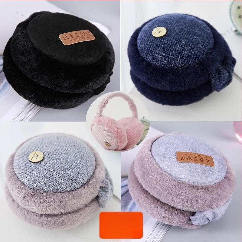 Téli meleg fülmozgatók női hamburg fültok koreai stílusú fülvédő plüss fülvédő összecsukható hangszigetelő fülmelegítő fülvédő férfiaknak
