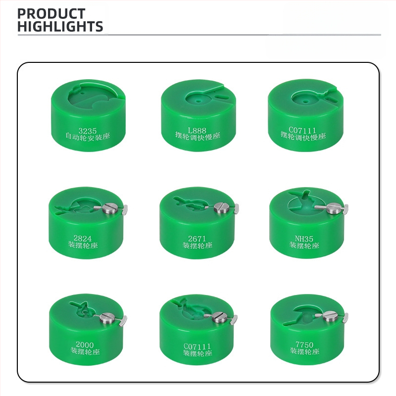 Javítóasztal kiegyensúlyozó kerék beszerelése 2829 szétszerelése és összeszerelése hajszálrugó 2824 kiegyensúlyozó kerék szerszám 7750/NH35 gyorstelepítő talp