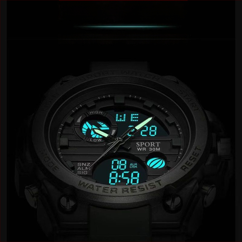 Uus stiilne meeste käekell, põhikooli keskkooliõpilastele, veekindel spordile mõeldud multifunktsionaalne teismelise poisi õues kasutatav elektrooniline käekell