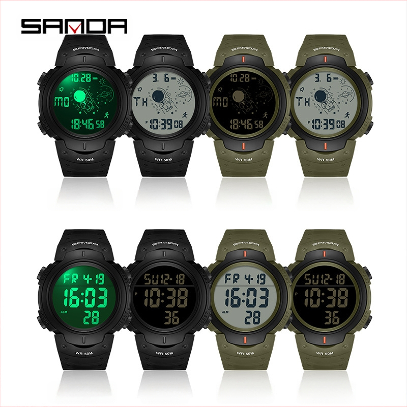 Meeste teismelise moe veekindel elektrooniline kell, multifunktsionaalne helendav äratuskell 2024. aasta uus sporditrend
