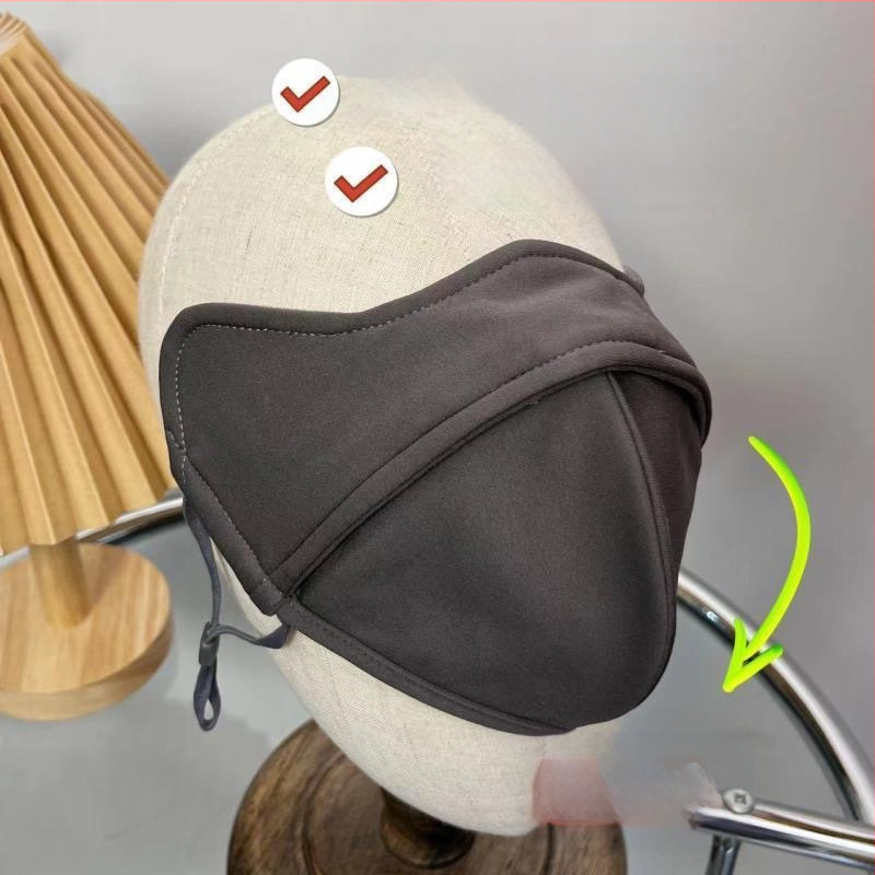 Žieminė kremzlės šilta kaukė, atspari šalčiui, akių kampučių apsauga, moteriška, grynos medvilnės, atspari vėjui, sustorinta, trimatė, 3D jojimo kaukė, skalbiama