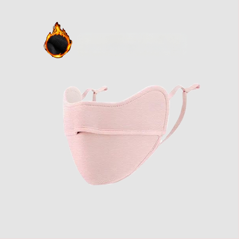 Žieminė kremzlės šilta kaukė, atspari šalčiui, akių kampučių apsauga, moteriška, grynos medvilnės, atspari vėjui, sustorinta, trimatė, 3D jojimo kaukė, skalbiama