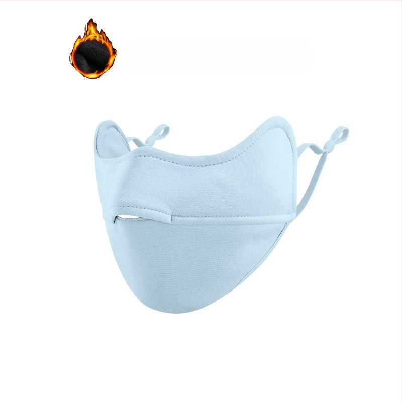 Žieminė kremzlės šilta kaukė, atspari šalčiui, akių kampučių apsauga, moteriška, grynos medvilnės, atspari vėjui, sustorinta, trimatė, 3D jojimo kaukė, skalbiama