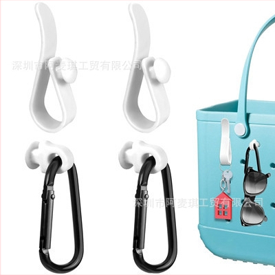 „Amazon“ populiarūs „Bog Accessories“ trijų dalių kabliukų komplektas su karabinu, grybo formos sagtimi, sagties skylute, krepšio aksesuarai, pakabukas