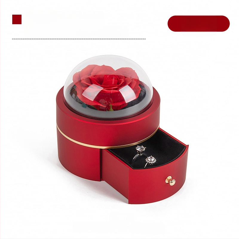 Piiriülene kuum sfääriline vibu magnetiline ehtekarp Tanabata sõbrapäeva ettepaneku sõrmusekarp kaelakee ehtekarp