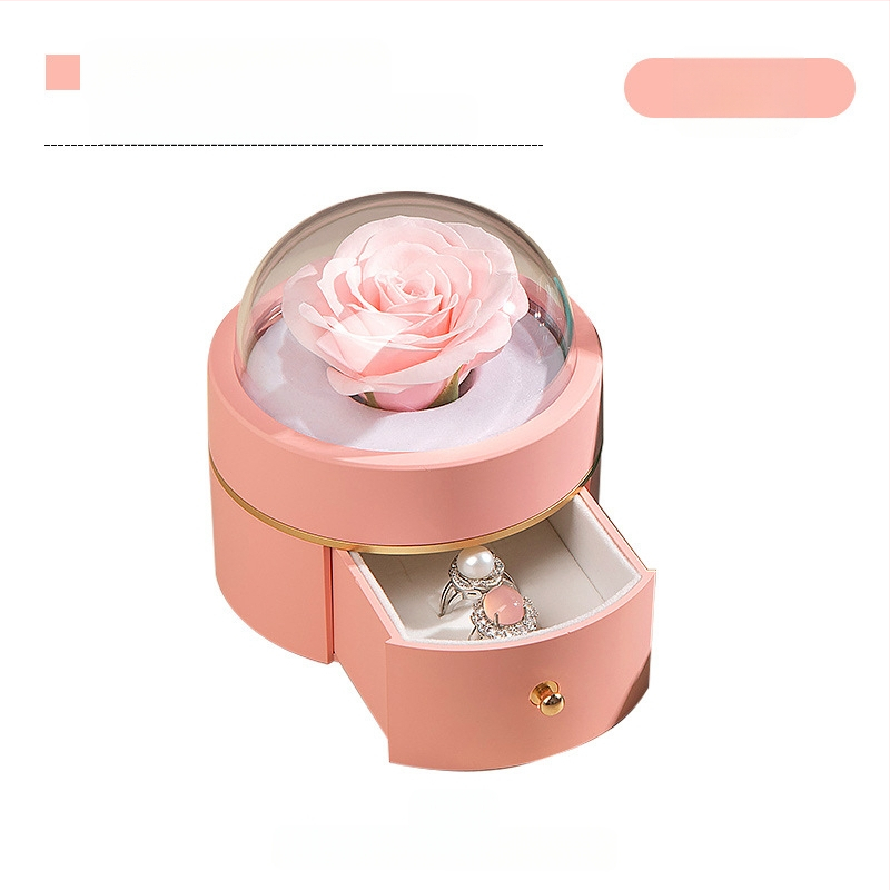 Piiriülene kuum sfääriline vibu magnetiline ehtekarp Tanabata sõbrapäeva ettepaneku sõrmusekarp kaelakee ehtekarp