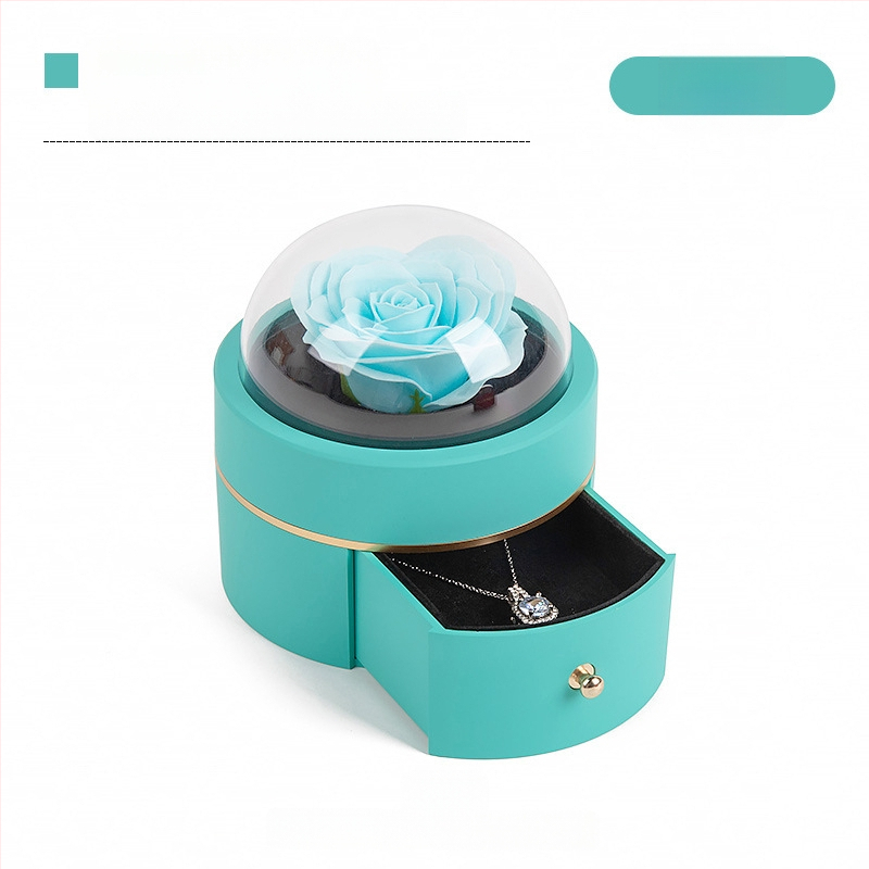 Piiriülene kuum sfääriline vibu magnetiline ehtekarp Tanabata sõbrapäeva ettepaneku sõrmusekarp kaelakee ehtekarp