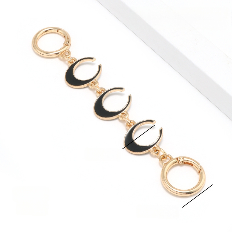 Torba s produženim lancem za Mahjong, torba Dionyor, remen za rame ispod pazuha, transformacija, lanac od srca i mjeseca, pribor, ukras s bisernim lancem