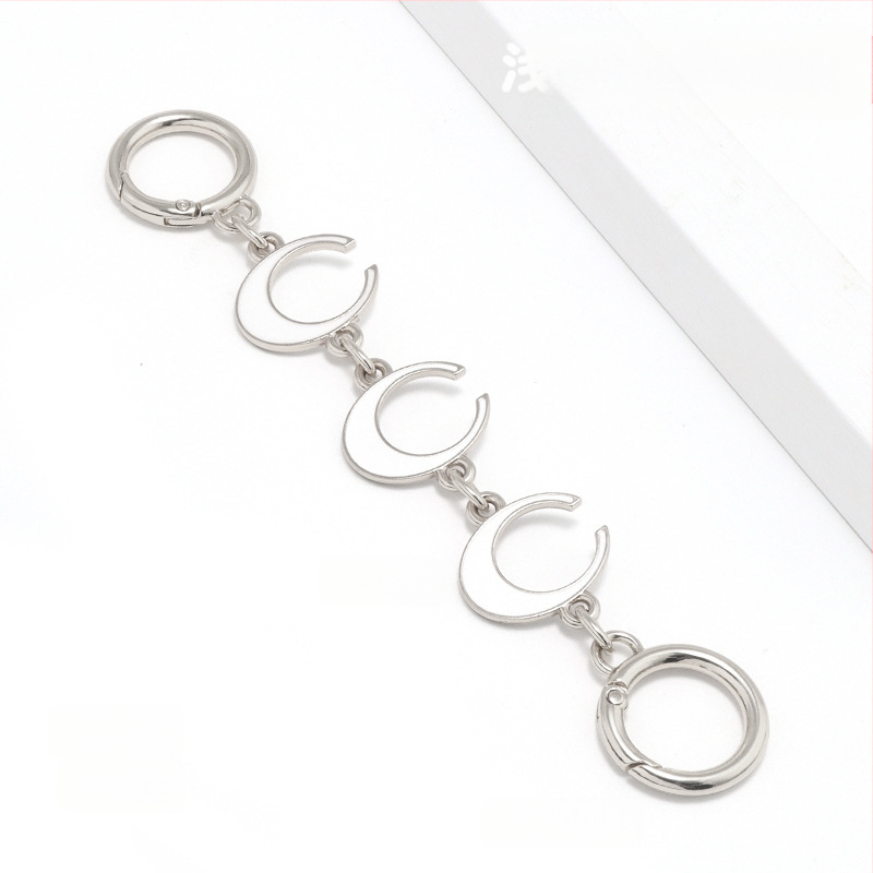 Torba s produženim lancem za Mahjong, torba Dionyor, remen za rame ispod pazuha, transformacija, lanac od srca i mjeseca, pribor, ukras s bisernim lancem