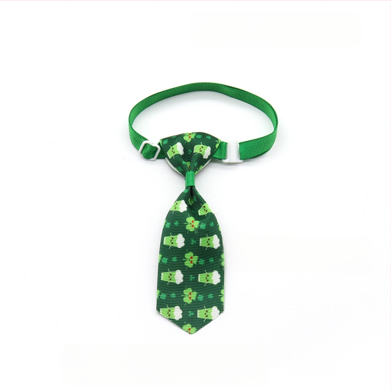 Šventės festivalio apranga Keturlapio dobilo antkaklis Airijos festivalio dobilų šuns kaklaraištis Šv. Patriko dienos katės peteliškė