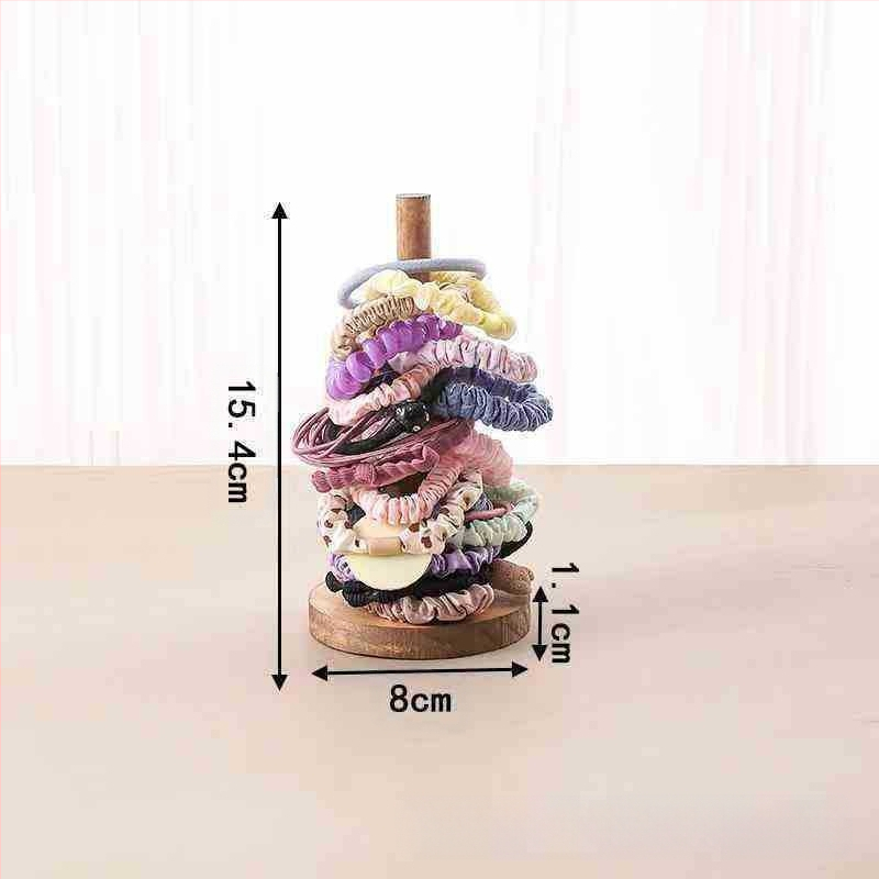 Kūrybingas medžio masyvo galvos virvės laikymo stovas, plaukų virvė, plaukų gėlių stovas, galvos apyrankė, apyrankės demonstravimo rekvizitų stovas