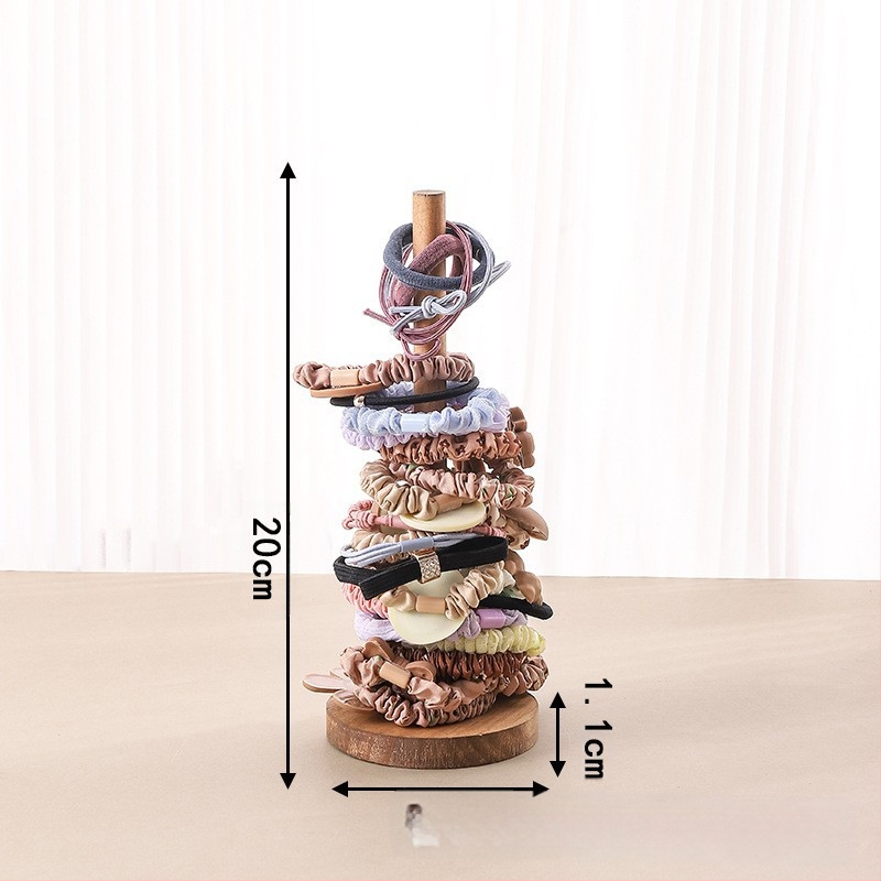 Kūrybingas medžio masyvo galvos virvės laikymo stovas, plaukų virvė, plaukų gėlių stovas, galvos apyrankė, apyrankės demonstravimo rekvizitų stovas