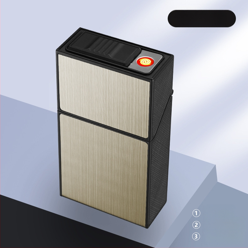 Pehme ja kõva universaalne 20-pakendis laadimissigaretiümbris integreeritud terve pakett USB-laadimisega sigaretisüütaja peen hulgimüük