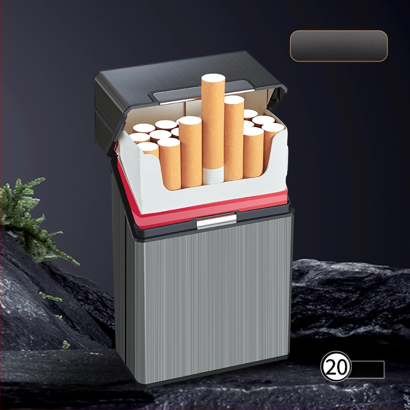 Pehme ja kõva universaalne 20-pakendis laadimissigaretiümbris integreeritud terve pakett USB-laadimisega sigaretisüütaja peen hulgimüük