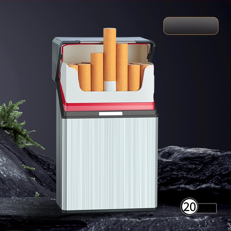 Pehme ja kõva universaalne 20-pakendis laadimissigaretiümbris integreeritud terve pakett USB-laadimisega sigaretisüütaja peen hulgimüük