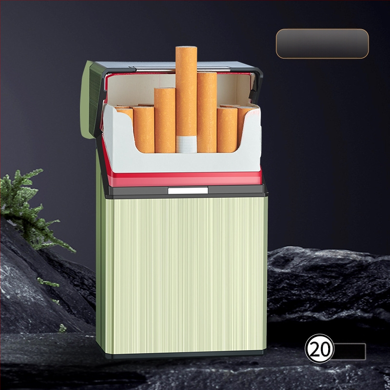 Pehme ja kõva universaalne 20-pakendis laadimissigaretiümbris integreeritud terve pakett USB-laadimisega sigaretisüütaja peen hulgimüük
