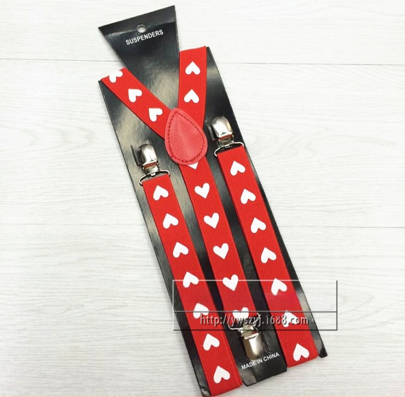 Täiskasvanute rihmaga 3 klambriga trükitud elastse rihmaga klambriga moodsed virsikukujulised südamekujulised traksid