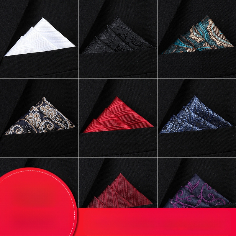 Ανδρικό κοστούμι επαγγελματικό τετράγωνο κασκόλ τσέπης μαντήλι φόρεμα γάμου δώρο κοστούμι αξεσουάρ κασκόλ στήθους