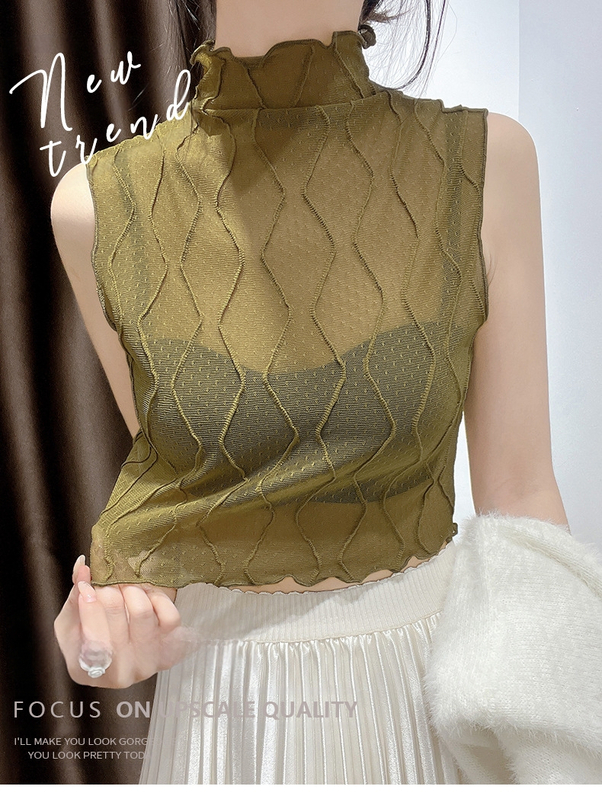 Παιδικό ψεύτικο κολάρο με ματιών, all-match Universal κολάρο, δαντέλα, φθινοπωρινό και χειμερινό κολάρο πουλόβερ, πολύ χαμηλό εσωτερικό γιλέκο με τεχνητή βάση