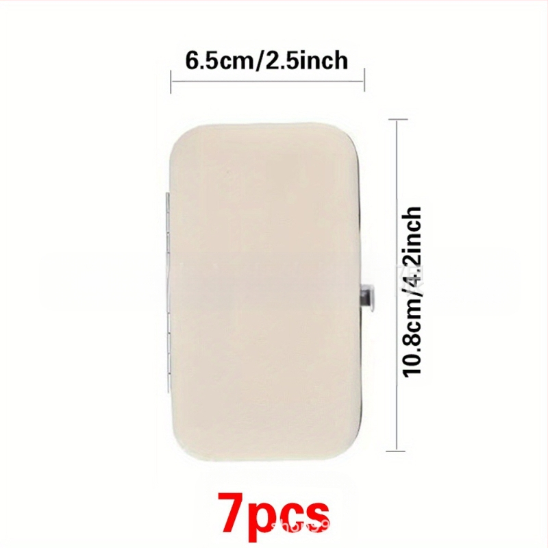 7-osaline küünelõikuri komplekt, kaasaskantav multifunktsionaalne väike küünelõikur, 26 tähega kohandatav muster