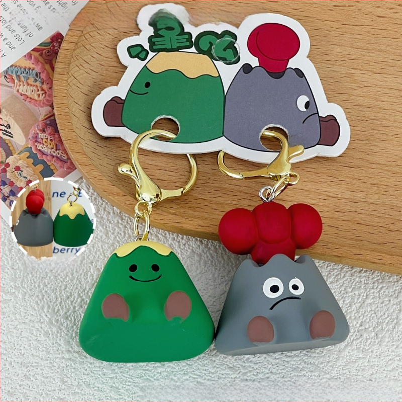 Originalni privjesak za ključeve za par s malim morskim psima, mali poklon, privjesak za ključeve s kupusom i crtanim motivom svinje, djevojačka torba
