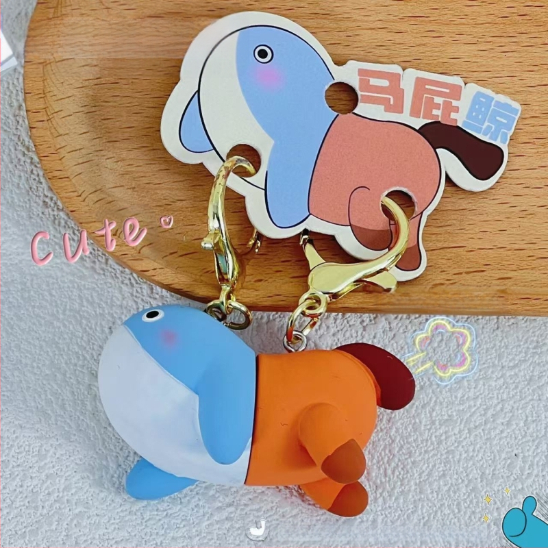 Originalni privjesak za ključeve za par s malim morskim psima, mali poklon, privjesak za ključeve s kupusom i crtanim motivom svinje, djevojačka torba