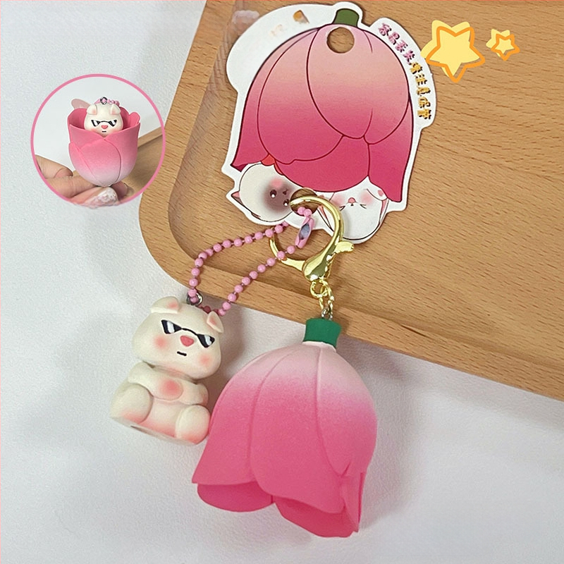 Originalni privjesak za ključeve za par s malim morskim psima, mali poklon, privjesak za ključeve s kupusom i crtanim motivom svinje, djevojačka torba