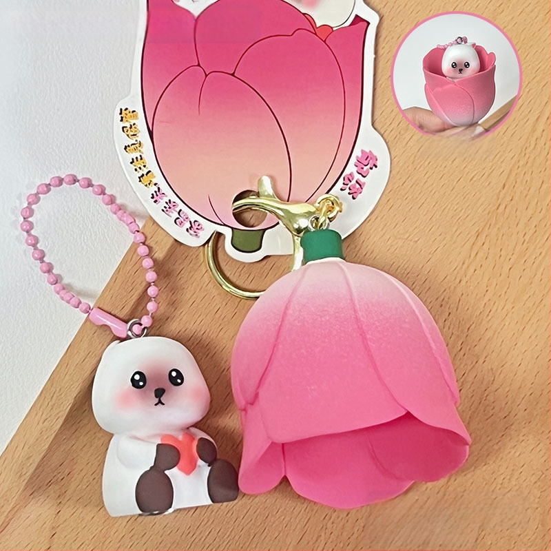 Originalni privjesak za ključeve za par s malim morskim psima, mali poklon, privjesak za ključeve s kupusom i crtanim motivom svinje, djevojačka torba