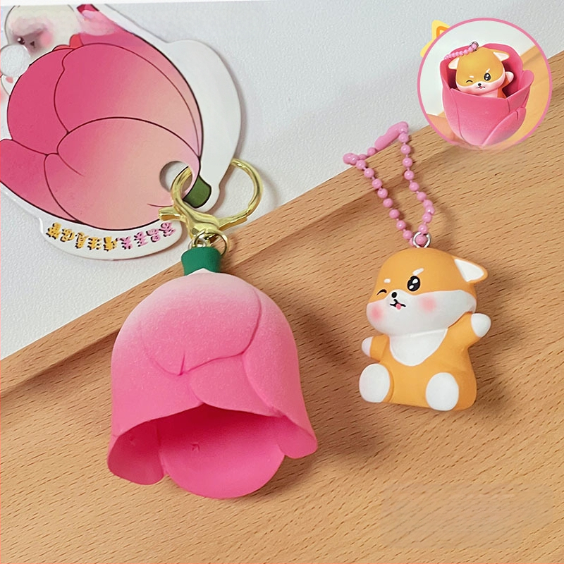 Originalni privjesak za ključeve za par s malim morskim psima, mali poklon, privjesak za ključeve s kupusom i crtanim motivom svinje, djevojačka torba