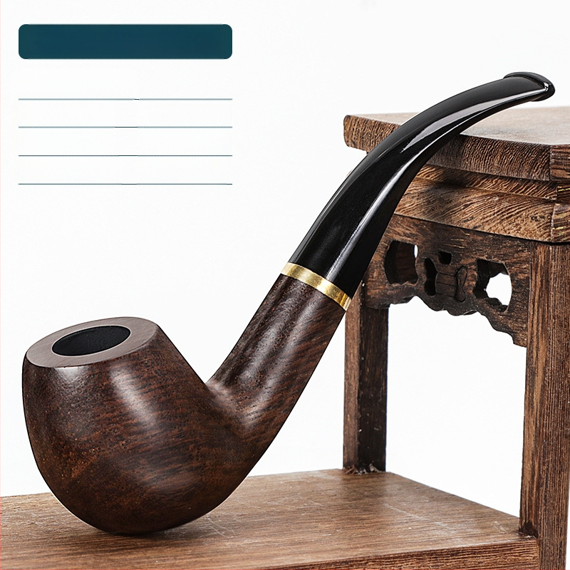 Futengi torutehase enimmüüdud eebenipuust toruvahatamine 9mm suitsufilter klassikaline vanamoodne täispuidust värvimata toru