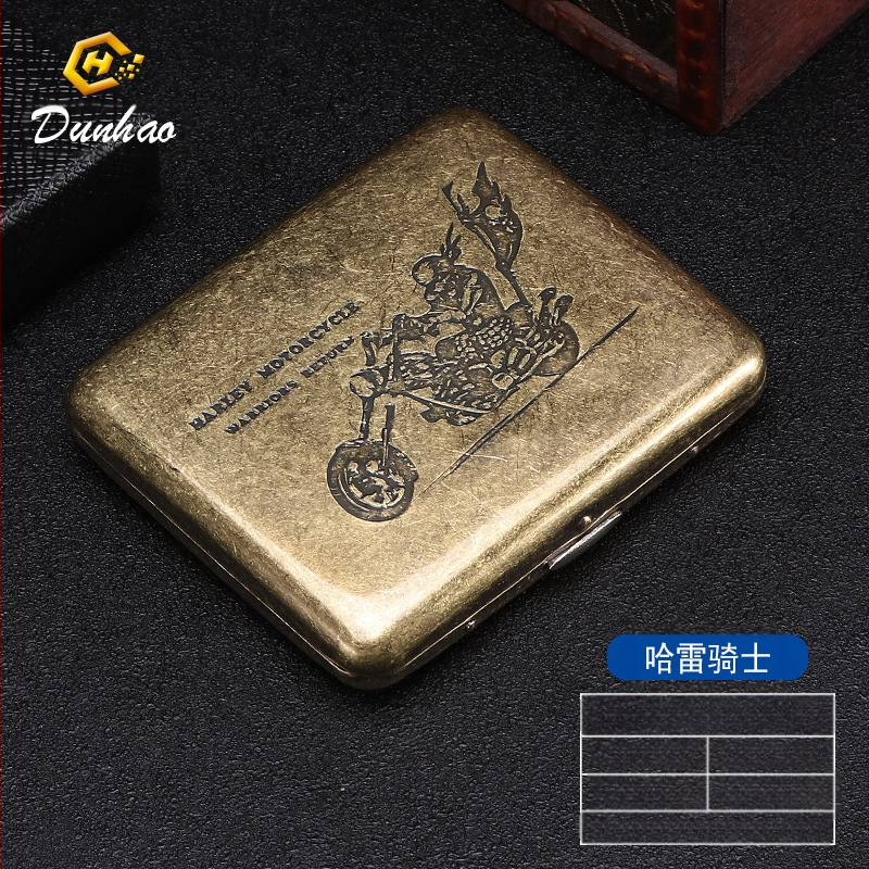 Uus pronksist kondenslillega 20 pakki metallist puhtast vasest sigaretiümbrist, klapiga kinkekarbis, nikerdatud, nikerdatud lillega, rõhukindel, tolmukindel suitsetamiskomplekt