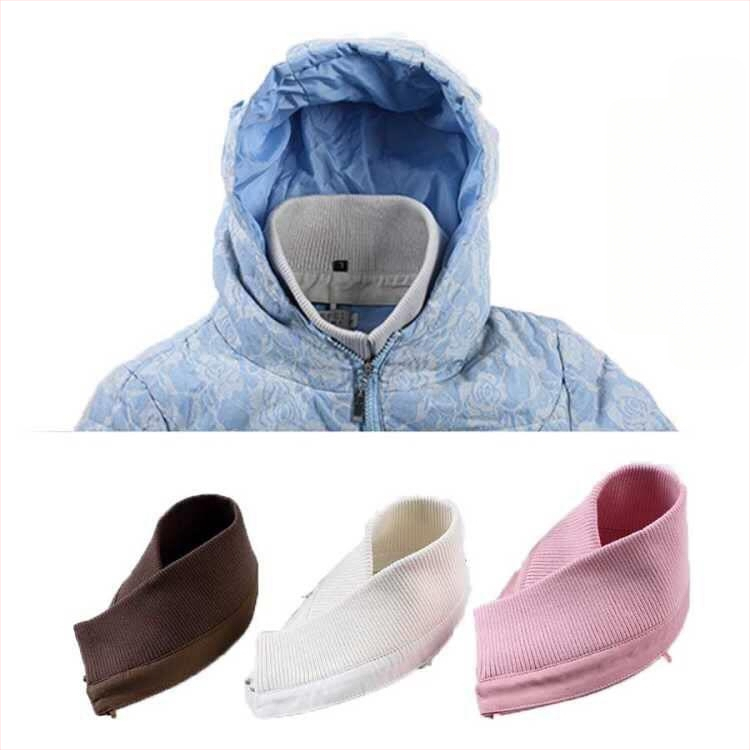 Vyriška vilnonė apykaklė drabužiams su spausdinta pūkine striuke, netikra apykakle, apsaugančia nuo purvo, unisex vilnonė apykaklė, vienspalvė, nuimama