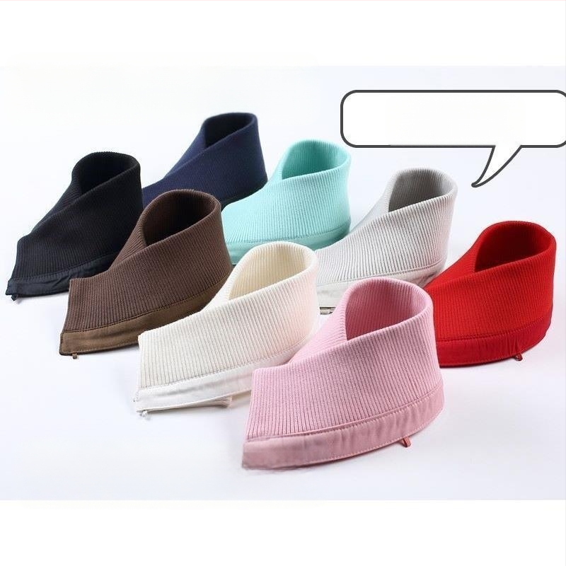 Vyriška vilnonė apykaklė drabužiams su spausdinta pūkine striuke, netikra apykakle, apsaugančia nuo purvo, unisex vilnonė apykaklė, vienspalvė, nuimama