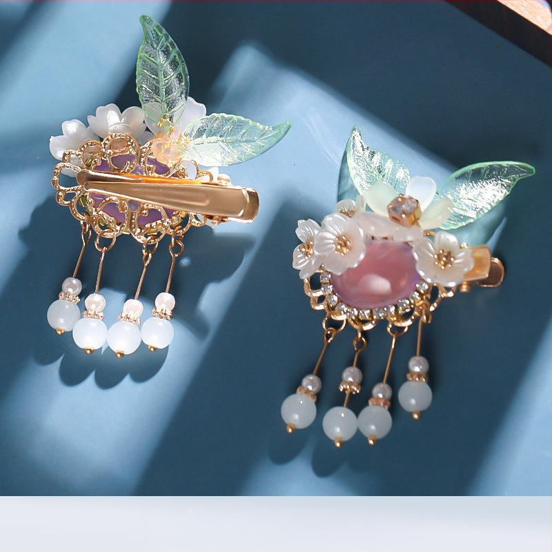 Hanfu galvos apdangalas su kutais ir segtukais Antikvariniai plaukų aksesuarai Su kutais ir segtukais Su kutais ir laipteliais