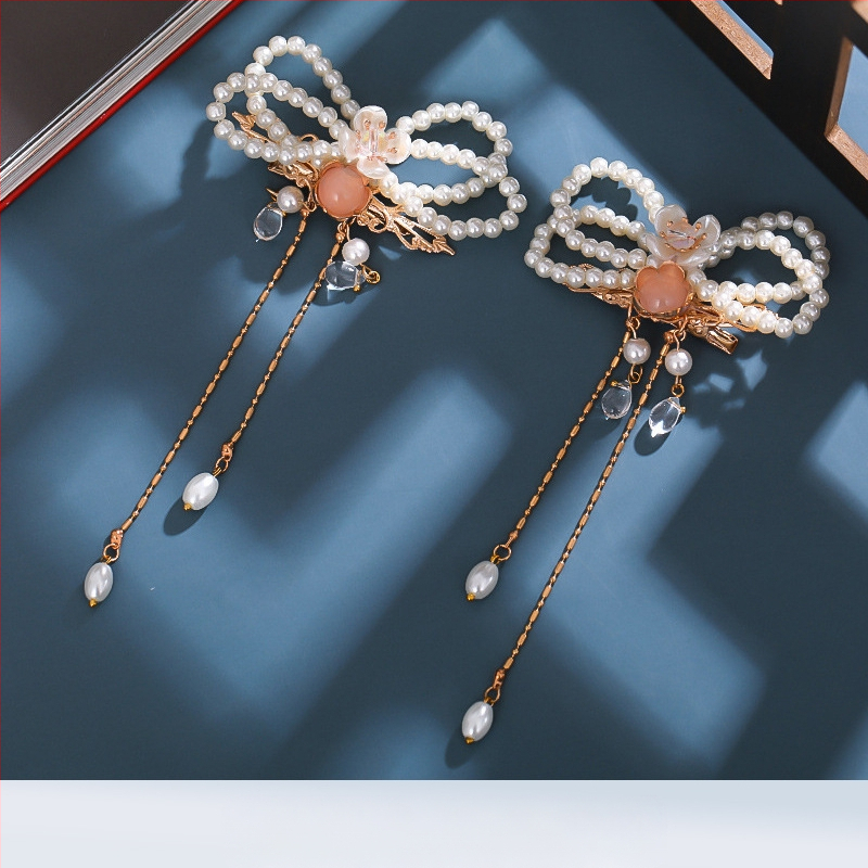 Hanfu galvos apdangalas su kutais ir segtukais Antikvariniai plaukų aksesuarai Su kutais ir segtukais Su kutais ir laipteliais