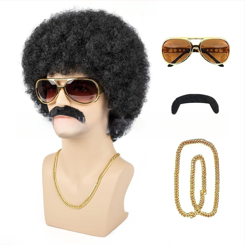 Väliskaubanduse piiriülene uus cosplay keemilisest kiust parukas peakate Metal Punk stiilis plahvatuslik väike rullpeakate