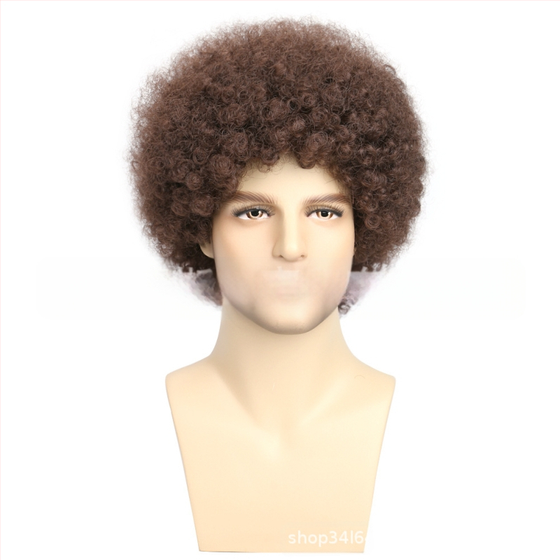 Väliskaubanduse piiriülene uus cosplay keemilisest kiust parukas peakate Metal Punk stiilis plahvatuslik väike rullpeakate