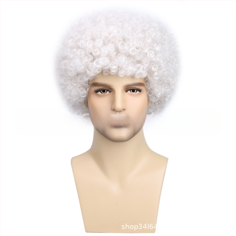 Väliskaubanduse piiriülene uus cosplay keemilisest kiust parukas peakate Metal Punk stiilis plahvatuslik väike rullpeakate