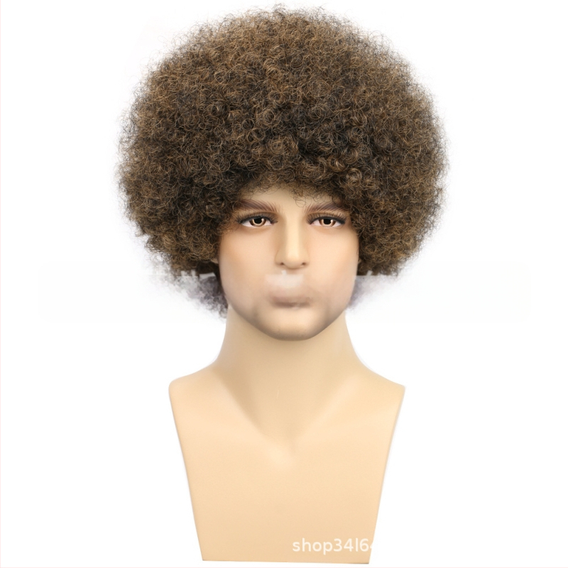 Väliskaubanduse piiriülene uus cosplay keemilisest kiust parukas peakate Metal Punk stiilis plahvatuslik väike rullpeakate