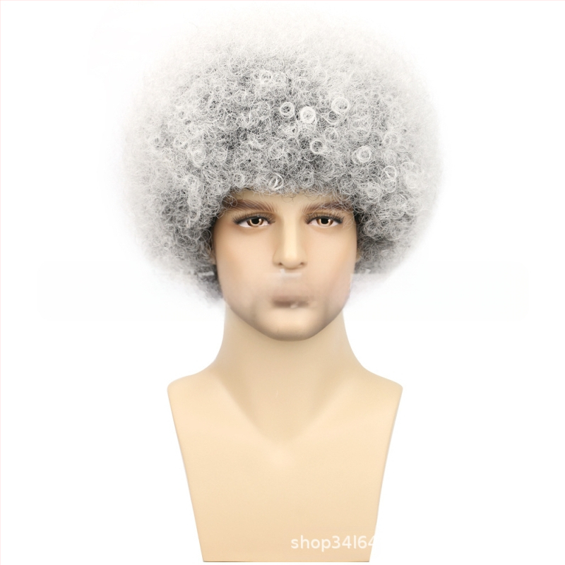 Väliskaubanduse piiriülene uus cosplay keemilisest kiust parukas peakate Metal Punk stiilis plahvatuslik väike rullpeakate