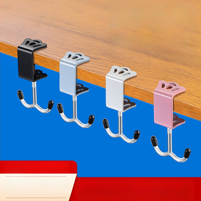 Mokinio mokyklinės kuprinės kabliukas, nuimamas ant stalo, mobiliųjų krepšių pakaba, stalo šoninis krepšių pakabinimo kabliukas, be smūgių, galingas krepšių pakabinimo kabliukas