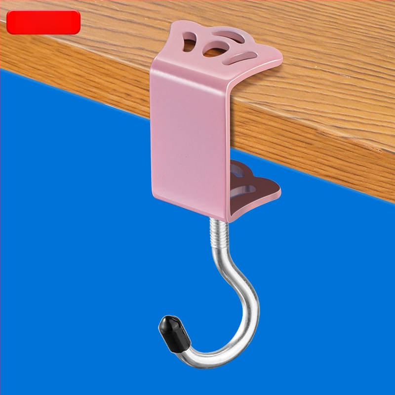 Mokinio mokyklinės kuprinės kabliukas, nuimamas ant stalo, mobiliųjų krepšių pakaba, stalo šoninis krepšių pakabinimo kabliukas, be smūgių, galingas krepšių pakabinimo kabliukas