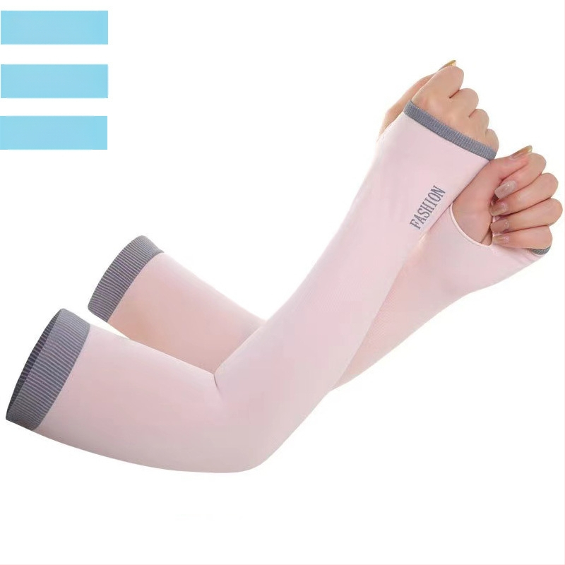 Naujos vasarinės vyriškos ir moteriškos ledo rankovės, skirtos apsaugoti nuo saulės, ledo šilko rankovės, skirtos naudoti lauke, atsparios UV spinduliams, prakaitą sugeriančios, kvėpuojančios, didelės elastinės rankų apsaugos.