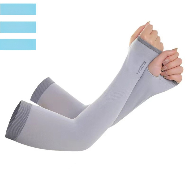 Naujos vasarinės vyriškos ir moteriškos ledo rankovės, skirtos apsaugoti nuo saulės, ledo šilko rankovės, skirtos naudoti lauke, atsparios UV spinduliams, prakaitą sugeriančios, kvėpuojančios, didelės elastinės rankų apsaugos.