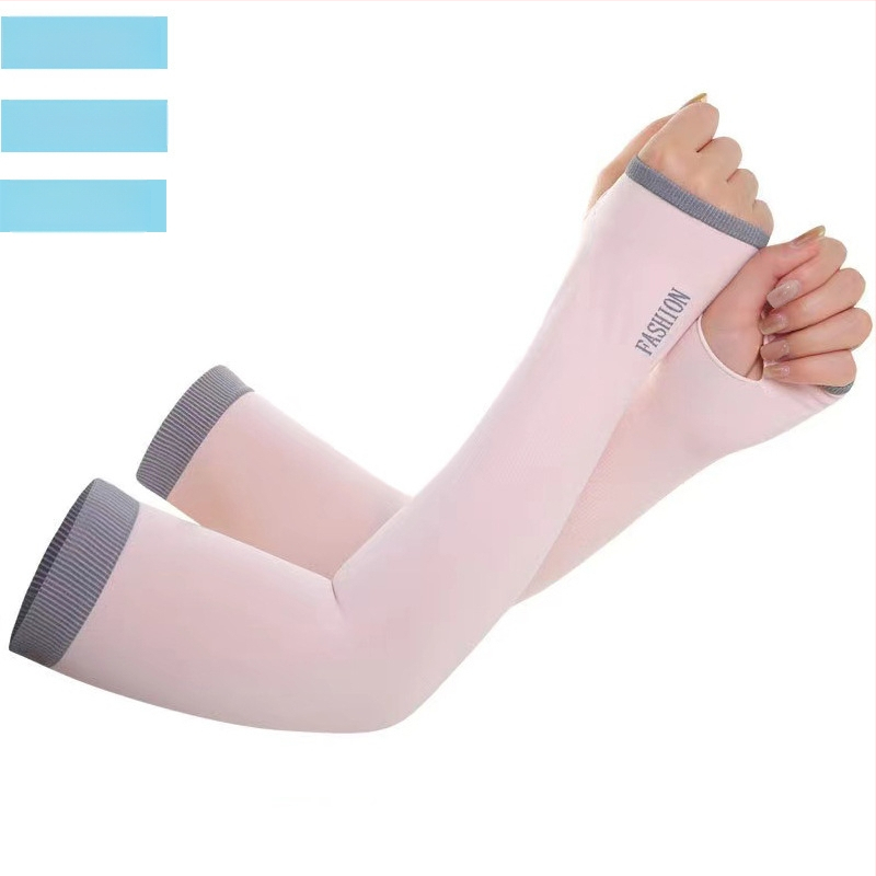 Naujos vasarinės vyriškos ir moteriškos ledo rankovės, skirtos apsaugoti nuo saulės, ledo šilko rankovės, skirtos naudoti lauke, atsparios UV spinduliams, prakaitą sugeriančios, kvėpuojančios, didelės elastinės rankų apsaugos.