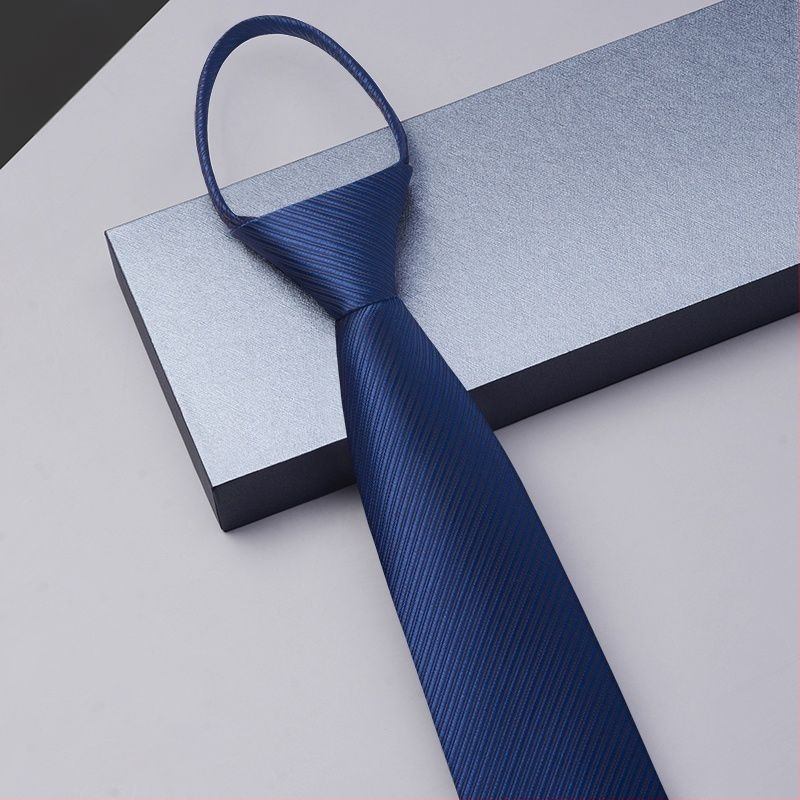 Sõlmedeta lipsuga meeste kleit lukuga meeste ärikleit pulmadeks peigmehe ülikond must sinine laisk ja kergesti tõmmatav