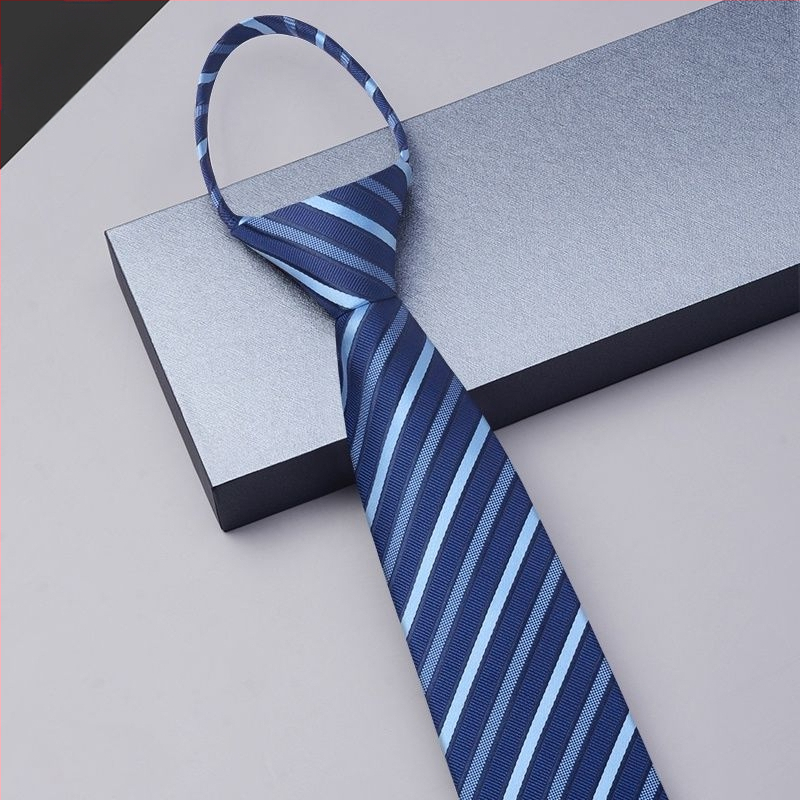 Sõlmedeta lipsuga meeste kleit lukuga meeste ärikleit pulmadeks peigmehe ülikond must sinine laisk ja kergesti tõmmatav