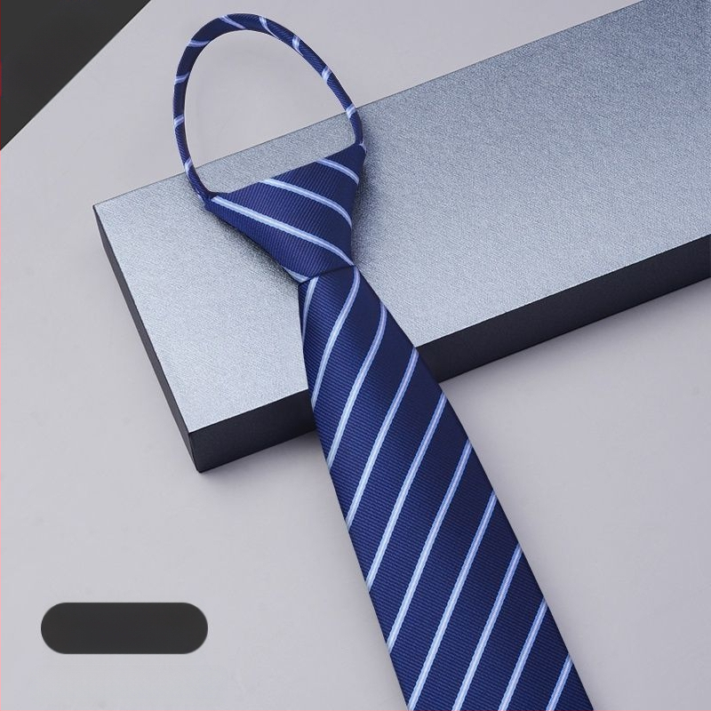 Sõlmedeta lipsuga meeste kleit lukuga meeste ärikleit pulmadeks peigmehe ülikond must sinine laisk ja kergesti tõmmatav