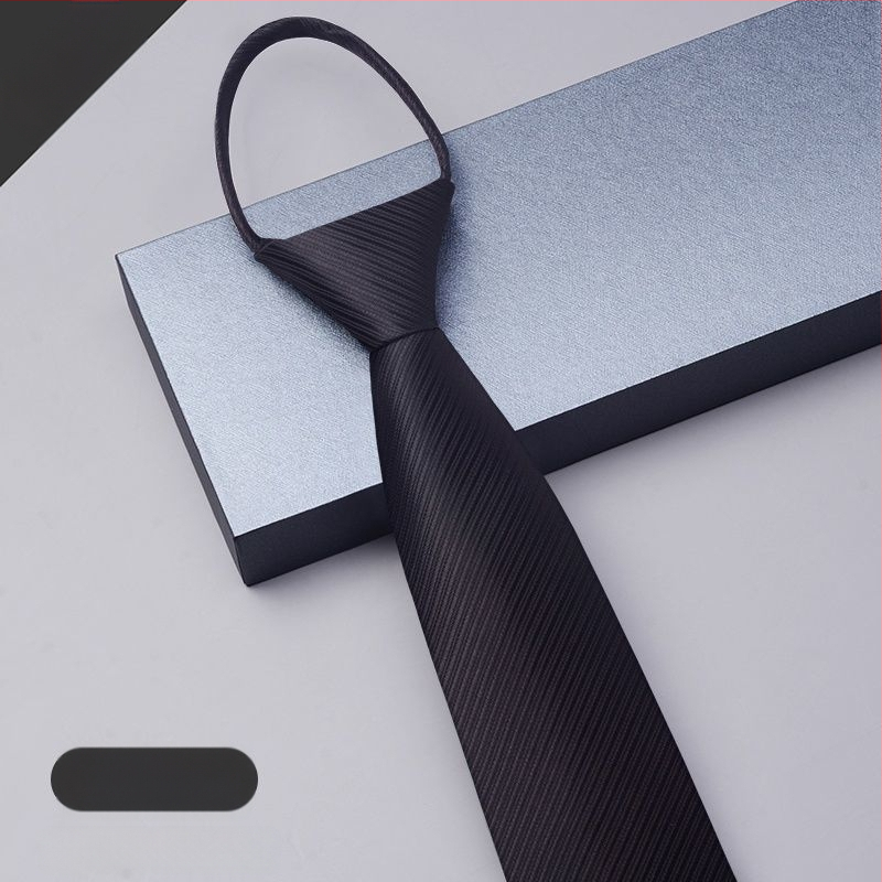 Sõlmedeta lipsuga meeste kleit lukuga meeste ärikleit pulmadeks peigmehe ülikond must sinine laisk ja kergesti tõmmatav