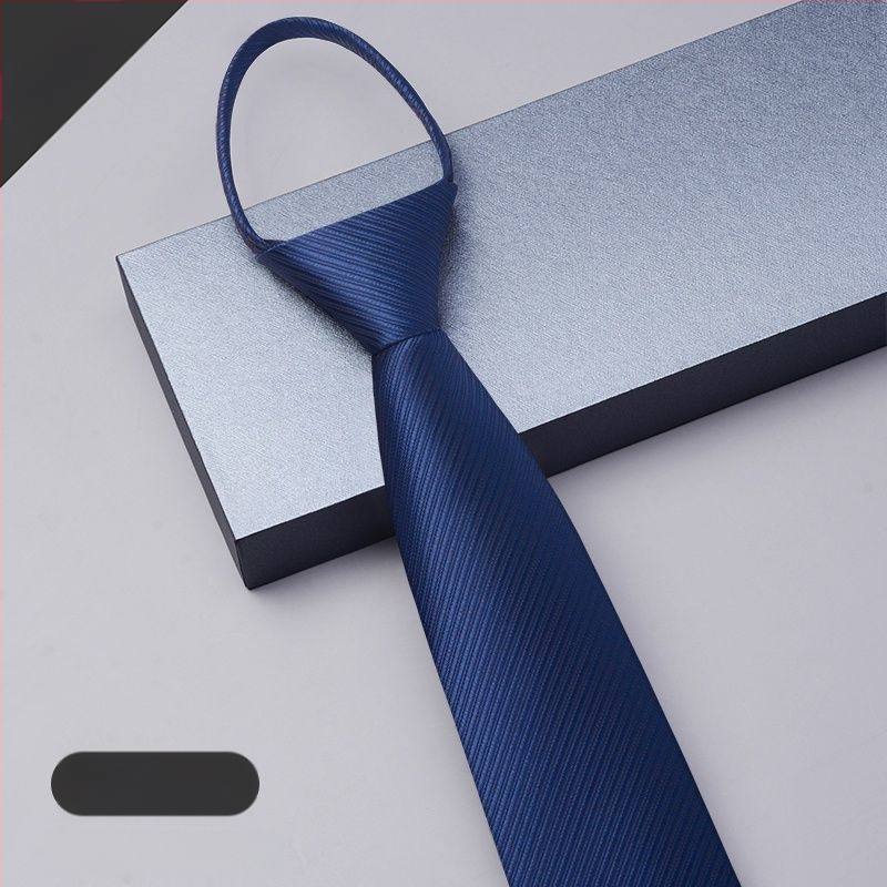 Sõlmedeta lipsuga meeste kleit lukuga meeste ärikleit pulmadeks peigmehe ülikond must sinine laisk ja kergesti tõmmatav